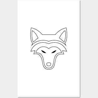 Shadow Wolf Spirit Design Posters and Art